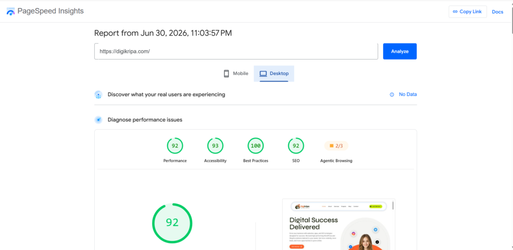 digikripa pagespeed